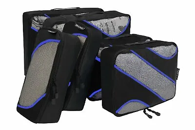 $39.99 • Buy 6 Packing Cubes Travel Luggage Clothes Storage Pouch Suitcase Organiser Spacking