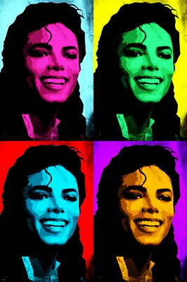 Famous MICHAEL JACKSON Singer Multiple Images POP ART POSTER 20x30 UNIQUE! • $9.99