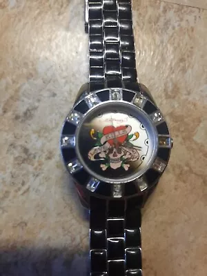 ED HARDY  Love Kills Slowly  LADIES WATCH Very NICE R20-05 Stainless Black • $42.95