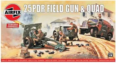 £12.99 • Buy Airfix 25PDR Field Gun + Quad  1:76 Scale