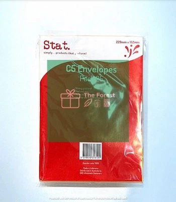Envelope Stat C5 Kraft Peel/seal Pk25 • $8.95