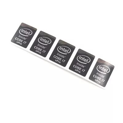 5pcs New Laptop PC Label Badge Decal Inside CORE I7 VPro 21*15.5mm Black ST065 • $2.37