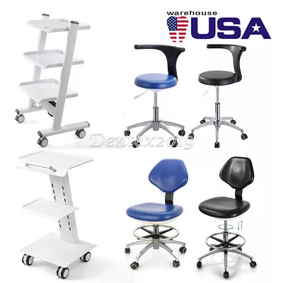 Dental Mobile Portable Chair Dentist Swivel Rolling Silla/ Medical Trolley Cart • $110.39