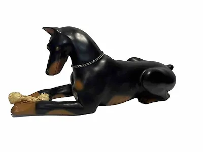 Vintage Universal Statuary Large 17  Doberman Pinscher Dog Figure Made In USA • $34.90