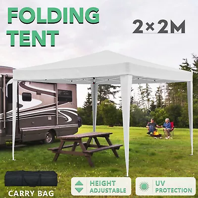 2x2m Gazebo Pop Up Canopy Marquee Folding Tent Outdoor Wedding Camping Party • $89.90