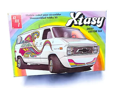 Vintage AMT XTASY Chevy Custom Van Model Nice Box Instructions & Parts ONLY T401 • $45