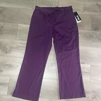 Grey's Anatomy Womens Scrub Pants Size Large Purple 4232 Drawstring 5 Pocket • $19.99