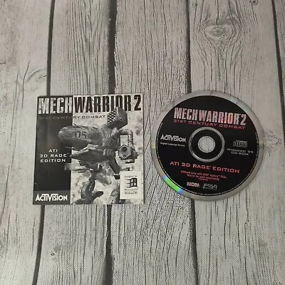 MechWarrior 2: 31st Century Combat PC 1995 ATI 3D RAGE EDITION Disc And Manual. • $10.99