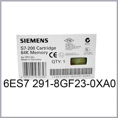 Siemens One New 6ES7291-8GF23-0XA0 In Box 6ES7 291-8GF23-0XA0 S7-200 64k Memory • $32.28