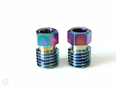 Oil Slick Titanium Coarse Thread Compression Nuts  Magura MT8 MT7 MT6 MT5 Levers • $10