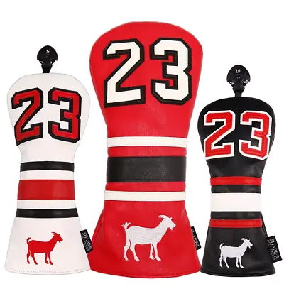 NEW Golf Headcover Michael Jordan GOAT #23 Leather Headcover Chicago Bulls • $29.99