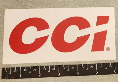 CCI Ammunition AMMO 6  Decal Sticker .22lr .22 Long Rifle Shot Show OEM Original • $4.99