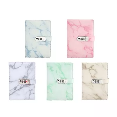 Student Diary With Lock Lock Diary Marble Design For Kids Girls Boys • $31