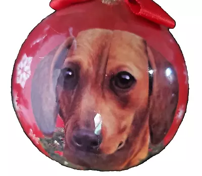 Christmas Ball Ornament Brown DACHSHUND DOG CBO-14 Original Packaging E &S Pets • $9.99