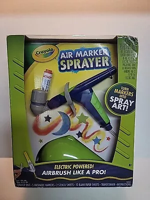 Crayola Air Marker Sprayer Set Airbrush Kit Electric Powered Spray Art • $22.99
