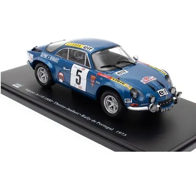 1:24 Alpine Renault A110 1800 Therier Rally Portugal 1973 Ixo Salvat Diecast • £35.99
