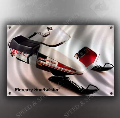 Vintage Mercury 1974 Sno-twister Snowmobile Banner • $27.85