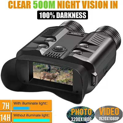 500M Night Vision Binocular DAY And NIGHT VISION TELESCOPES COMPACT Military • £158.99