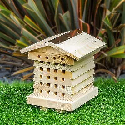 Wooden Insect House Home Hotel Shelter Garden Nature Bug Bee Ladybird Nest Box  • £14.95