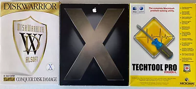 Mac OS X 10.4 Tiger (2005) + TechTool Pro (2006) + DiskWarrior (2005) BUNDLE • $100