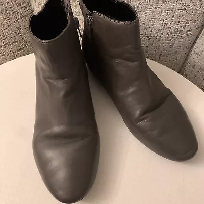 £11.10 • Buy Ladies Grey Ankle Boots By”M&S” Size 5uk