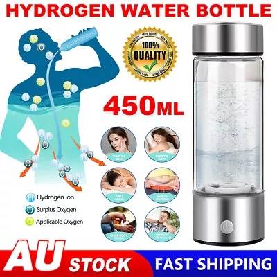 Hydrogen Water Bottle Rich Alkaline Ionizer Generator Inhalation Cup H2O Maker • $37.89