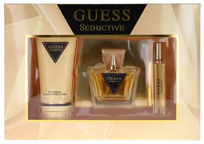 £48.34 • Buy Seductive By Guess For Women Set: EDT+EDT+Body Lotion (2.5+0.5+6.7)oz New