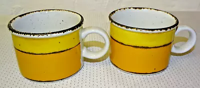 Midwinter Stonehenge Sun Pair Of Cups / Mugs    Tea  Set Dinner Service • £4.99