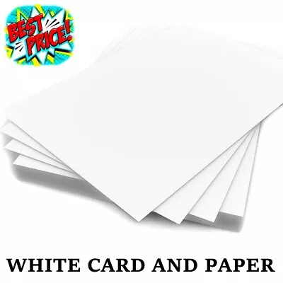 £20.89 • Buy A6 A5 A4 A3 A2 White Card Making Thick Paper Copier Printer Sheets 300gsm Crafts