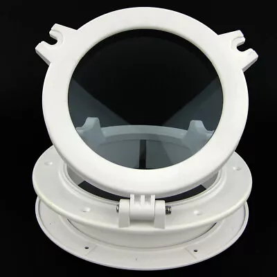 SEAFLO 8  Marine Porthole Window Round Boat Hatch Window Portlights Yacht White  • $39.99