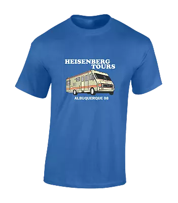 Heisenberg Tours Mens T Shirt Funny Campervan Design Breaking Walter Bad White • £7.99