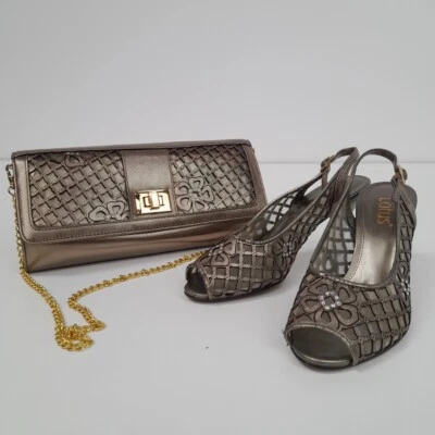 £7.99 • Buy Lotus Shoe Handbag Set Size 4 Bronze -WRDC 