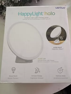 Verilux Happy Light Halo Cordless LED Therapy Lamp 10000LUX Adjustable • $45