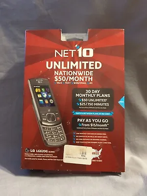 LG 620G / LG620G Slider Phone NET10 Branded 1.3MP Camera 2.2  LCD- NEW IN BOX • $30.35