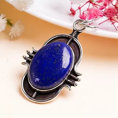 Lapis Lazuli Gemstone 925 Sterling Silver Stylish Handmade Jewelry PG256 • $19.69