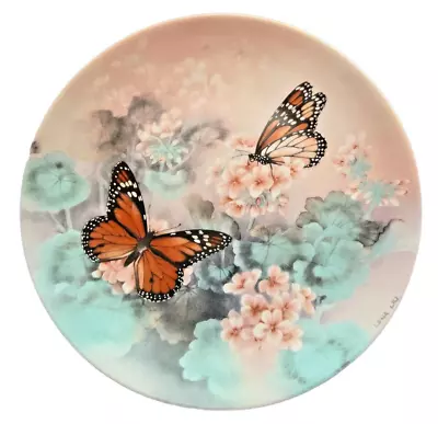 Lena Liu Signed Numbered Monarch Butterflies Plate On Gossamer Wings Series • $19.87
