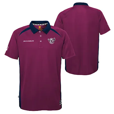 Manly Sea Eagles NRL 2023 Outerstuff Performance Polo Shirt Size S-2XL! • $50