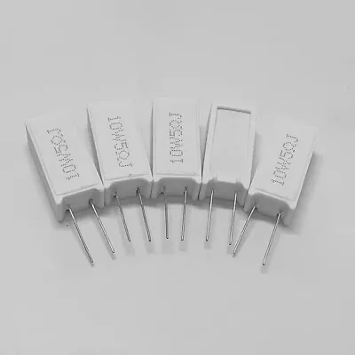 5Pcs 10W Vertical Cement Resistor Series Resistance Value: 0.01 Ohm-300K Ohm • $3.98