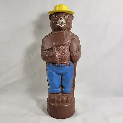 Smokey Bear Vintage Soap Bottle Plastic Bubble Bath Container Empty USED • $11.95