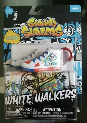 Subway Surfers Fresh Kicks White Walkers Mini Sneakers Shoe Box & Sticker. • $7.97