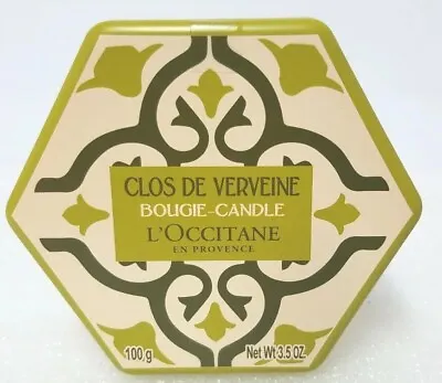 L'Occitane Verbena / Clos De Verveine Scented Candle 100g /3.5 Oz Glass Jar New • $22.40