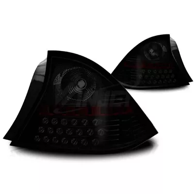 Winjet 2001-2003 Fits Honda Civic 2Dr LED Tail Light Black Smoke CTWJ-0032-BS • $129.59