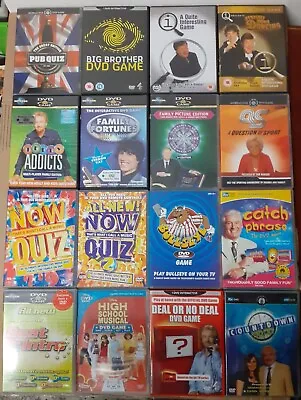 Interactive DVD Game Bundle Bullseye CatchPhrase Countdown Family Fortunes Now • £29.90