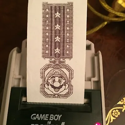 Super Mario Deluxe (GBC) Medals Game Boy Printer Print-Outs (5) • £4.75
