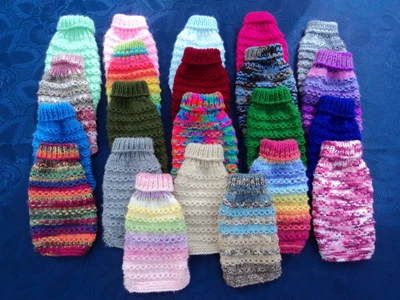 £6.50 • Buy Hand Knitted Dog/Puppy/Cat Jumper/Coat 6 Inch Length 8 Inch Chest Chihuahua York