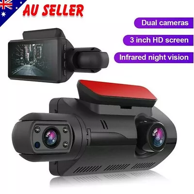 3  HD 1080P Car DVR Lens Dash Cam Front And Rear Video Recorder Camera G-sensor • $27.53