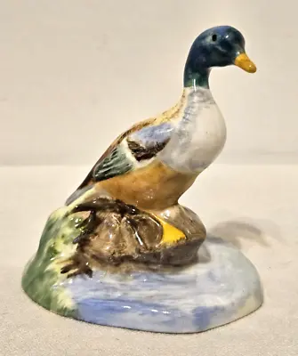 Vintage Crown Staffordshire  Mallard Duck Figurine England 3 T X 3 W • $19.99