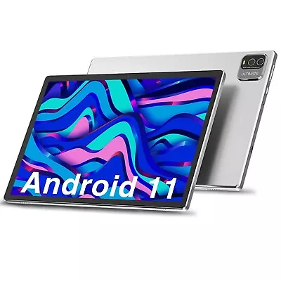 Tablet 10.1 Inch Android 11 Tablet 32GB Tablets Quad-Core WiFi Bluetooth Netflix • $59.98
