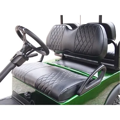 $109 • Buy Black Diamond Stitching Front Seat Cover Club Car Precedent 2004+ G&E Golf Cart