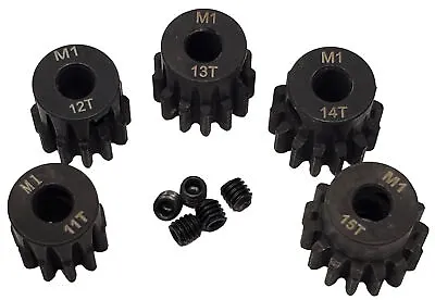 NHX RC MOD1 5mm Bore Hardened Steel Pinion Gears: 11T 12T 13T 14T 15T • $19.95